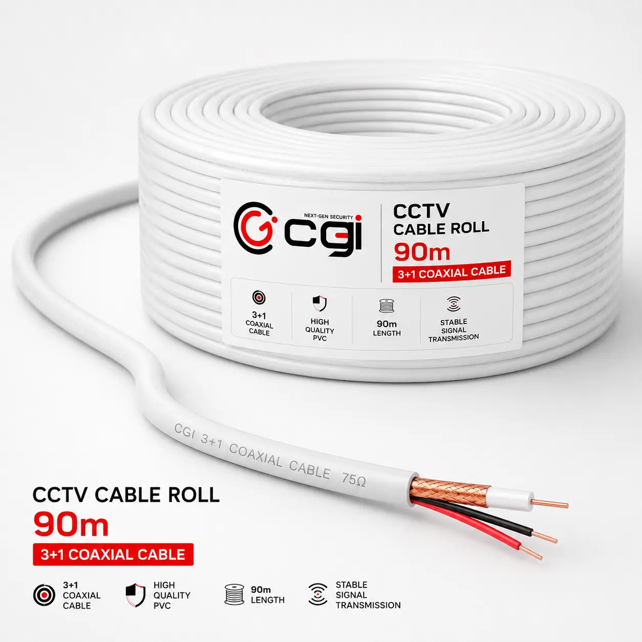 3+1 Coaxial Cable 